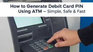 💳 How to Generate Debit Card PIN Using ATM